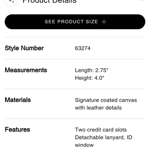 🔹️COACH🔹️ Signature canvas PVC ID Lanyard case in Light Khaki/Chalk White ✨️🤍 - Picture 3 of 3